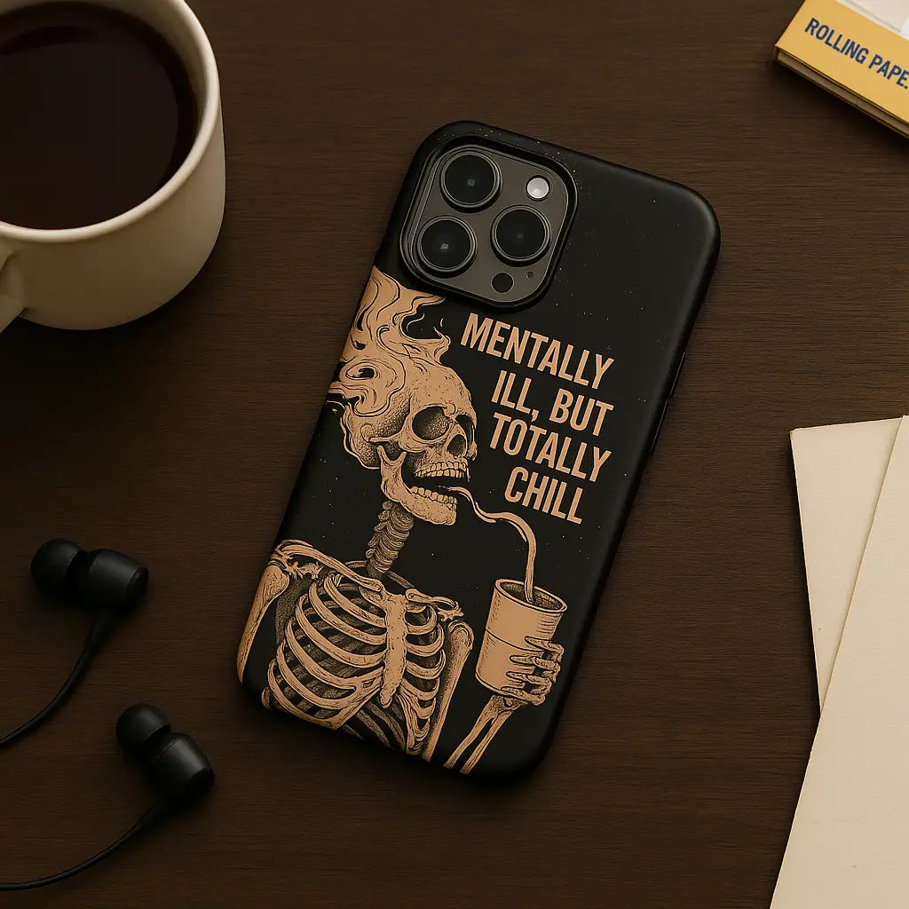 Skeleton Mood - Crystal Mobile Case by CoverMeUp - Style 2