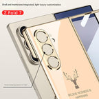 galaxy-z-fold7-electroplating-reindeer-pattern-glass-case Mobile Case by CoverMeUp - Style 3