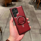 Luxe Leather Magnetic Ring Holder Case - Samsung Mobile Case by CoverMeUp - Style 7