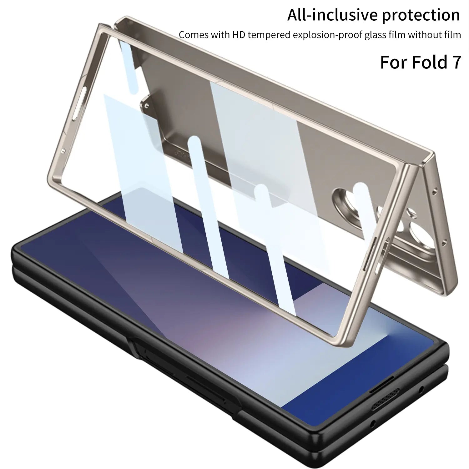 Galaxy Z Fold7 Deluxe Matte Robust Frame Case Mobile Case by CoverMeUp - Style 15