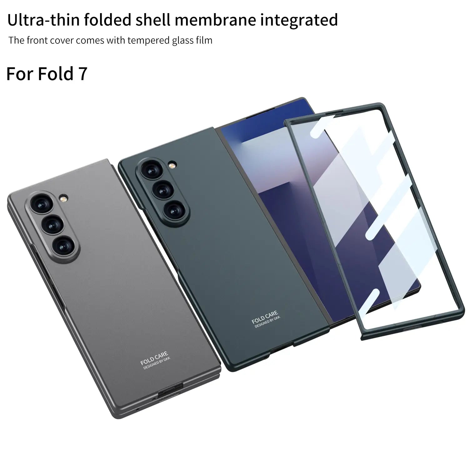 Galaxy Z Fold7 Deluxe Matte Robust Frame Case Mobile Case by CoverMeUp - Style 11