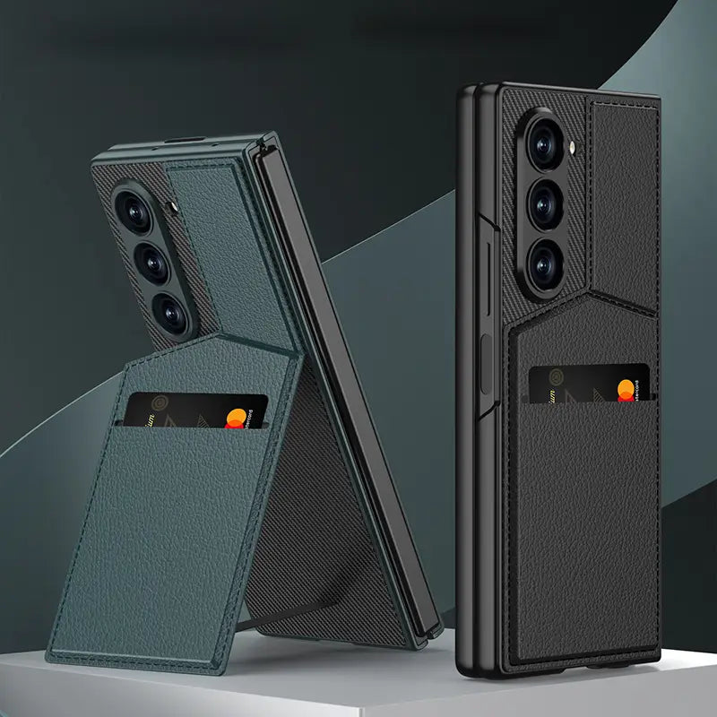Galaxy Z Fold7 Luxury Magnetic Bracket Card Holder Case Mobile Case by CoverMeUp - Style 12