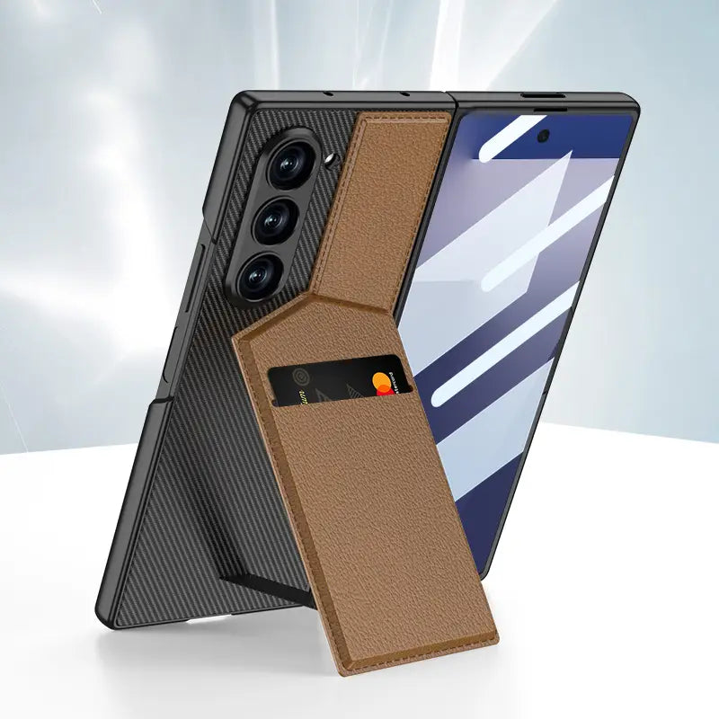 Galaxy Z Fold7 Luxury Magnetic Bracket Card Holder Case Mobile Case by CoverMeUp - Style 2