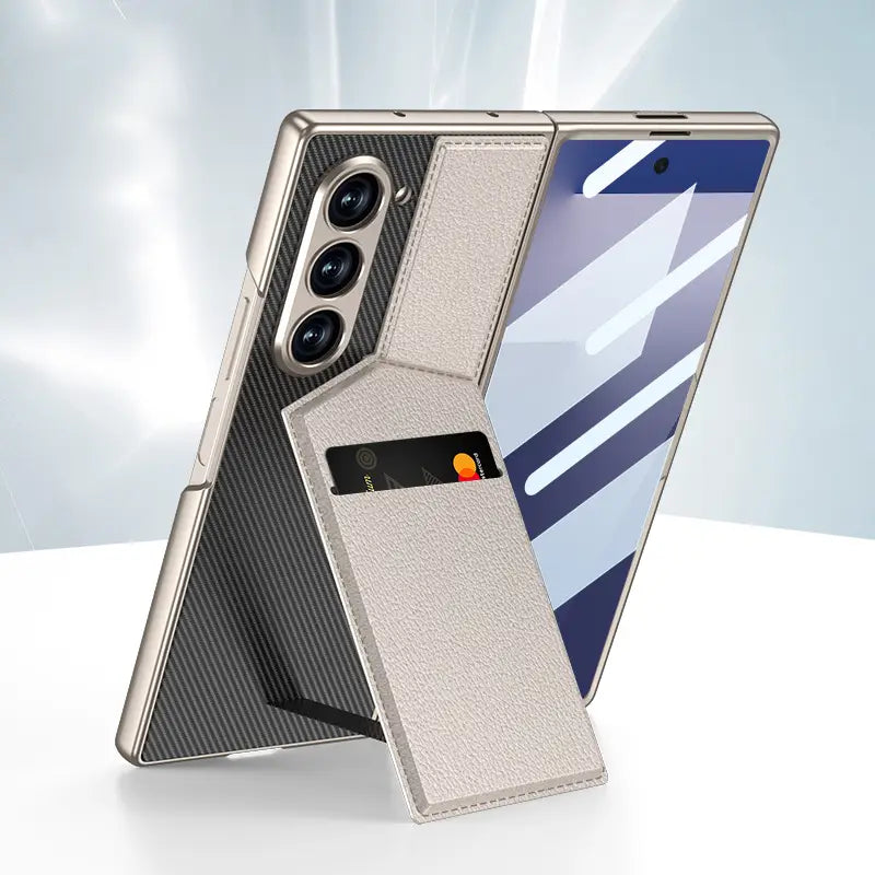 Galaxy Z Fold7 Luxury Magnetic Bracket Card Holder Case Mobile Case by CoverMeUp - Style 9