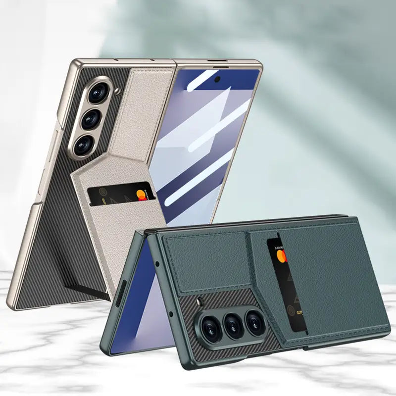 Galaxy Z Fold7 Luxury Magnetic Bracket Card Holder Case Mobile Case by CoverMeUp - Style 11