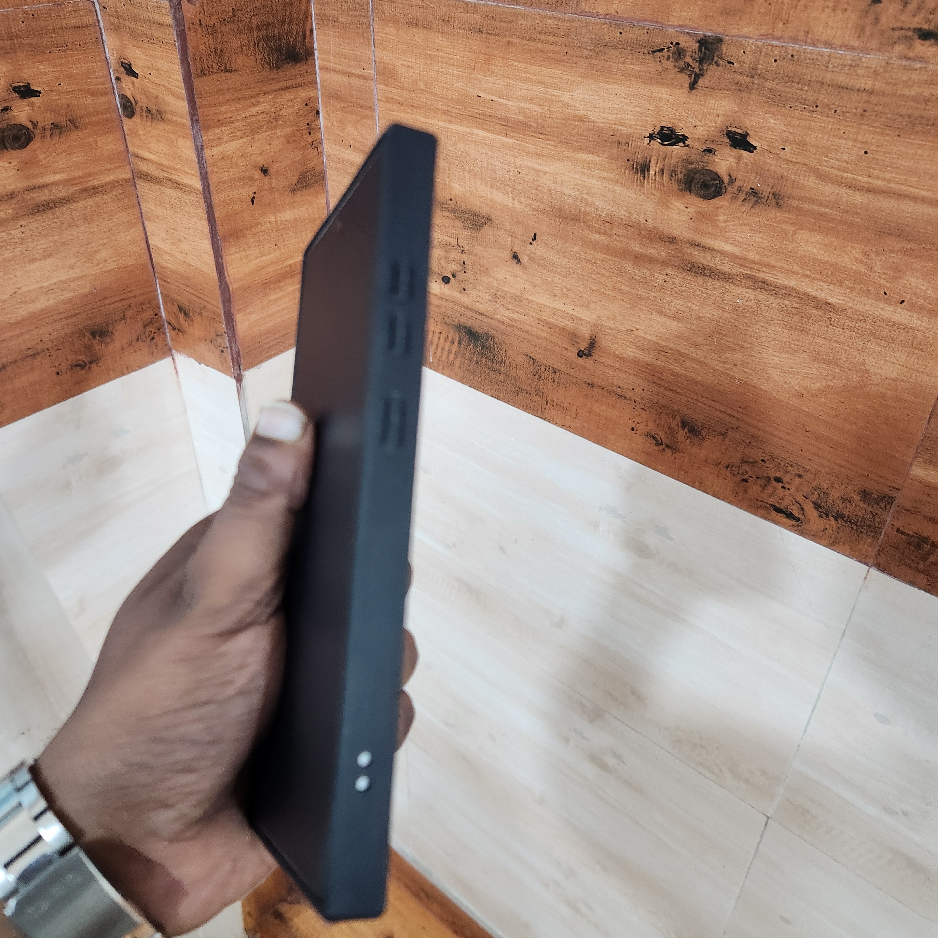 Samsung Galaxy S24 Ultra Hourse Embroidery PU Leather Case with Cloth Inside - Black/Red