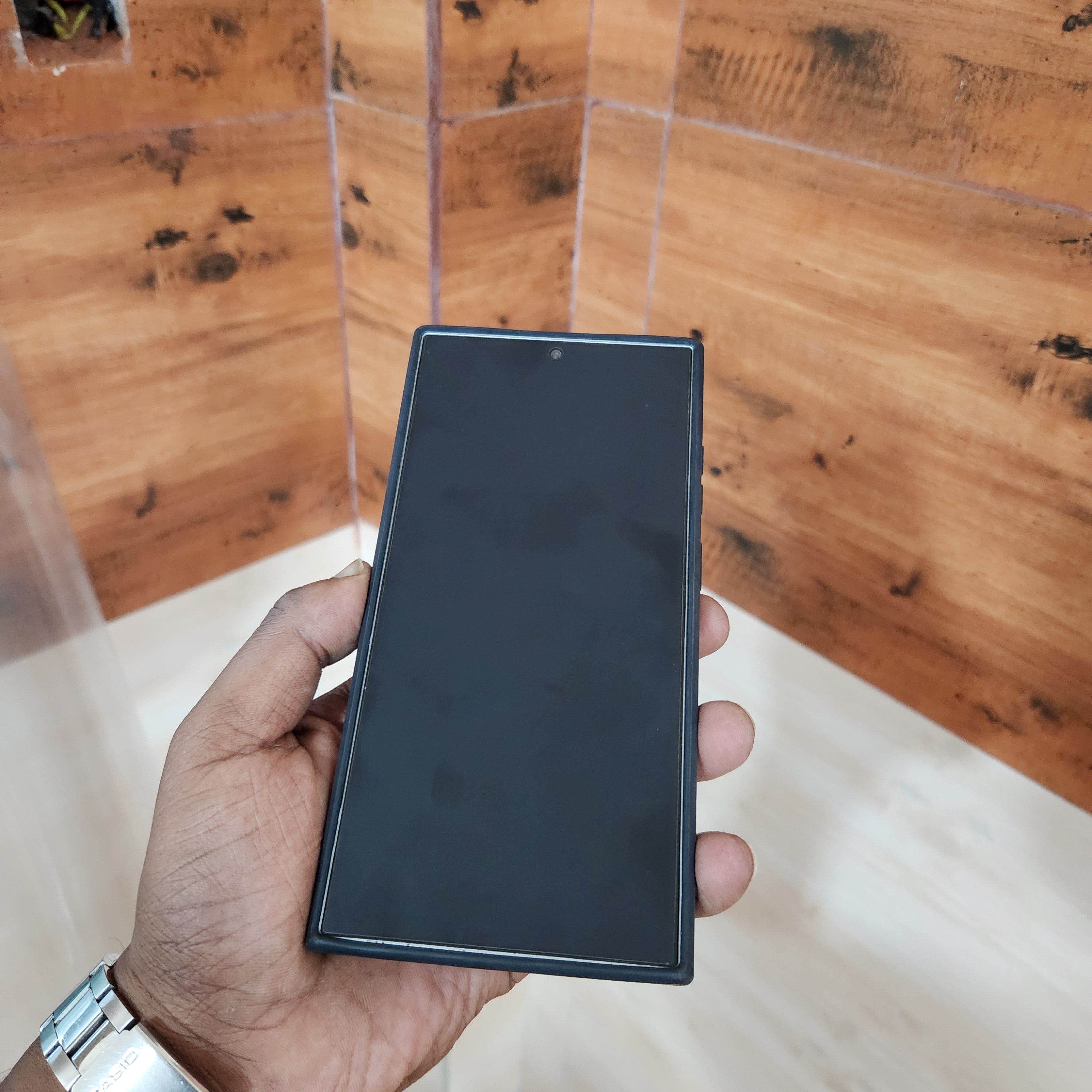 Samsung Galaxy S24 Ultra SF Ferrari Logo PU Leather Case - Black