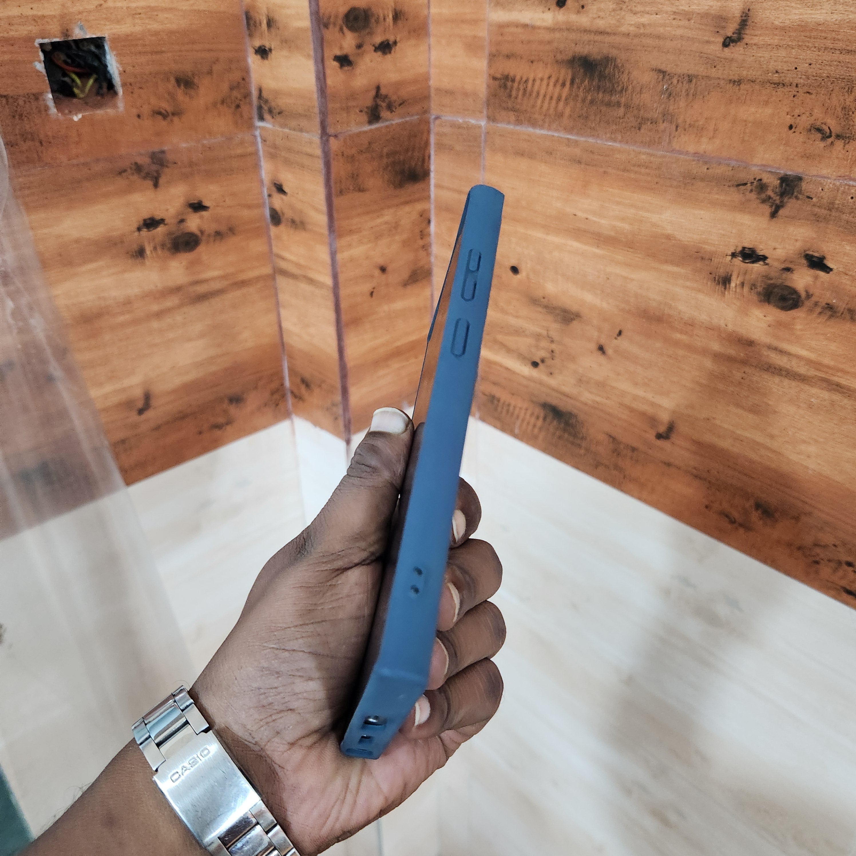 Samsung Galaxy S24 Ultra BMW M Sports Logo Dual Line PU Leather Case - Blue