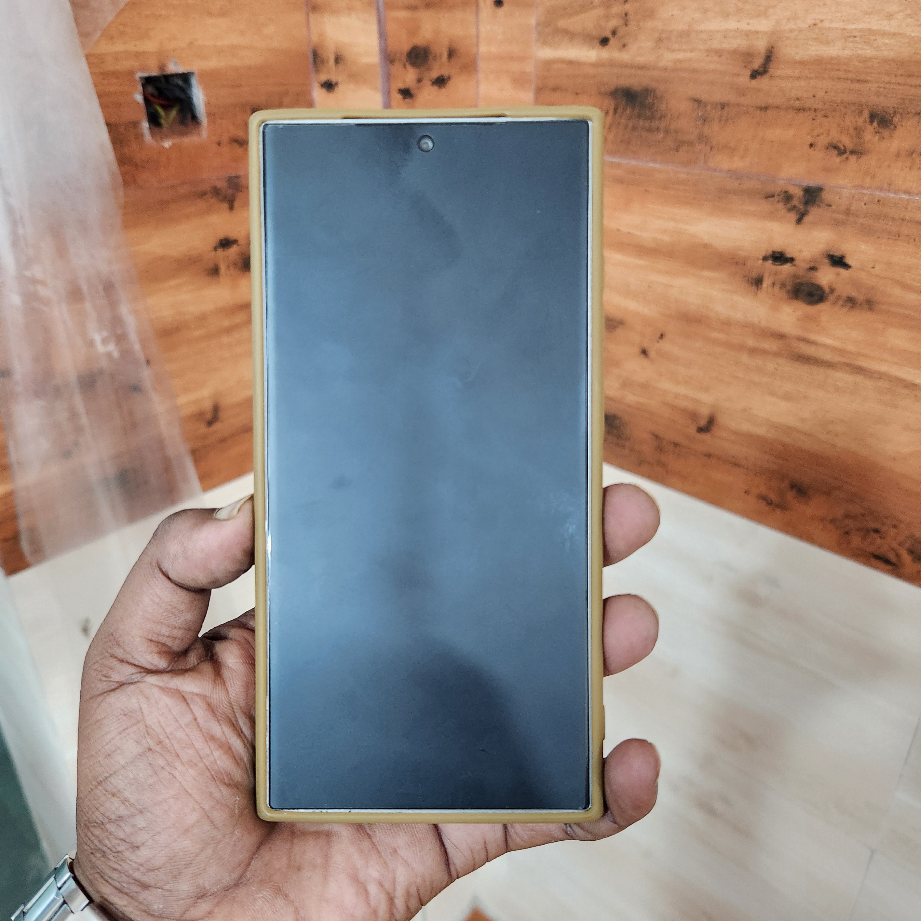 Samsung Galaxy S24 Ultra BMW M Sports Single Line PU Leather Case - Brown