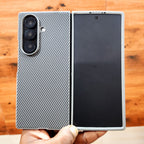 Samsung Galaxy Z Fold7 Slim Carbon Fiber Textured Matte Case with Inside Cloth