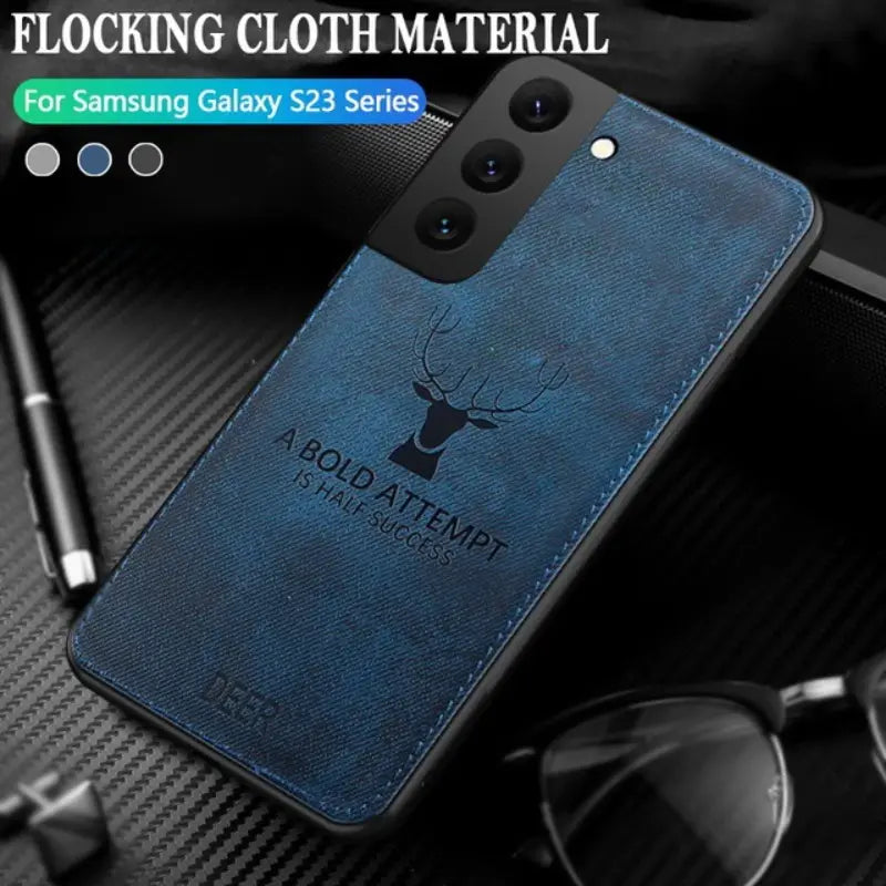 Deer Pattern Elegance Leather Case Mobile Case by CoverMeUp - Style 19