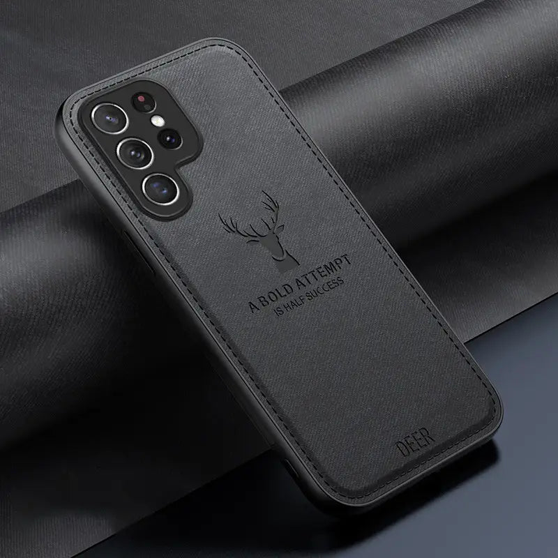 Deer Pattern Elegance Leather Case Mobile Case by CoverMeUp - Style 11