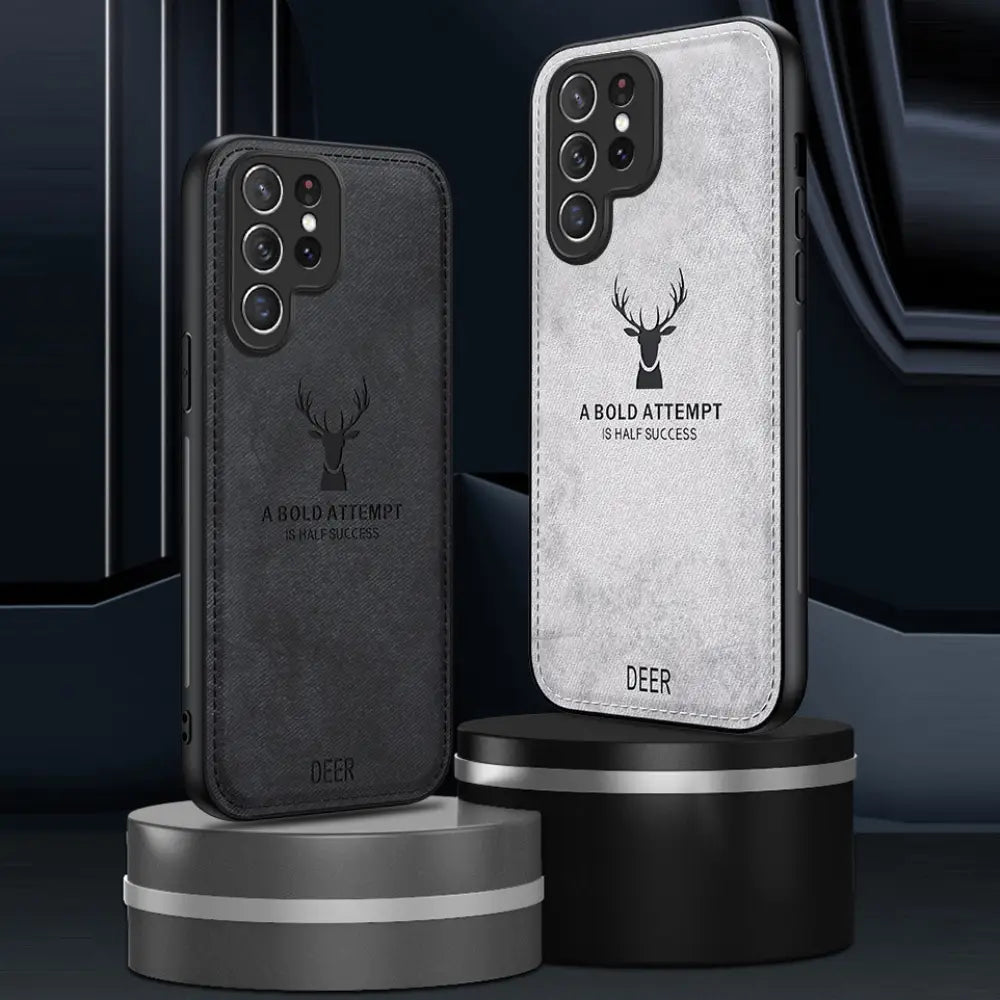 Deer Pattern Elegance Leather Case Mobile Case by CoverMeUp - Style 9