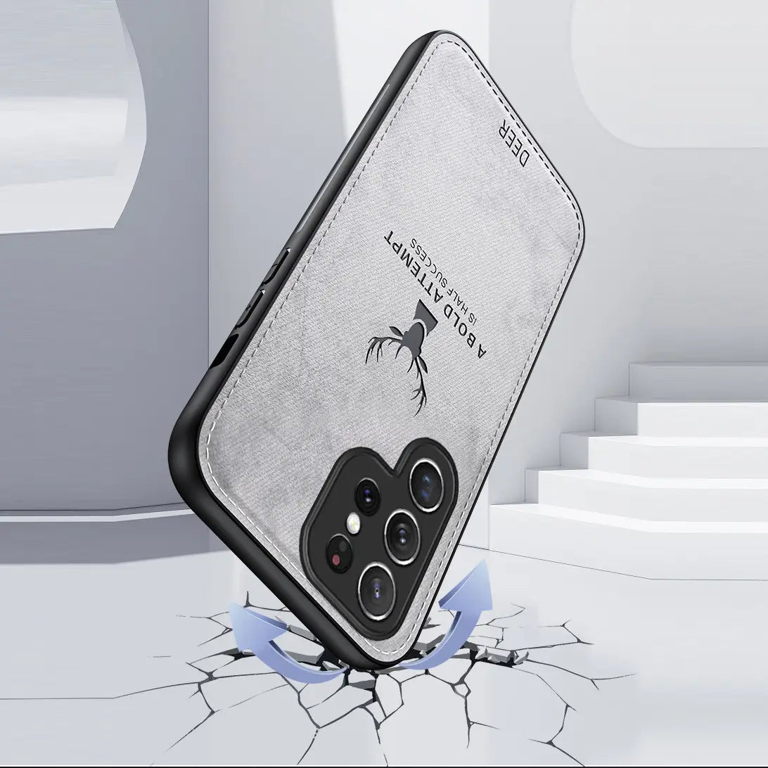 Deer Pattern Elegance Leather Case Mobile Case by CoverMeUp - Style 13