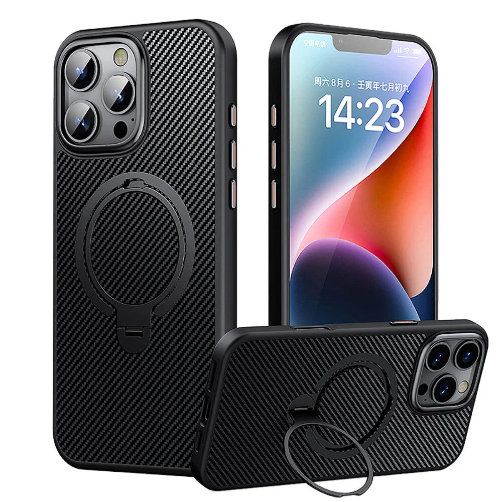 Matrix Carbon Shield Kickstand Case Mobile Case by CoverMeUp - Style 7