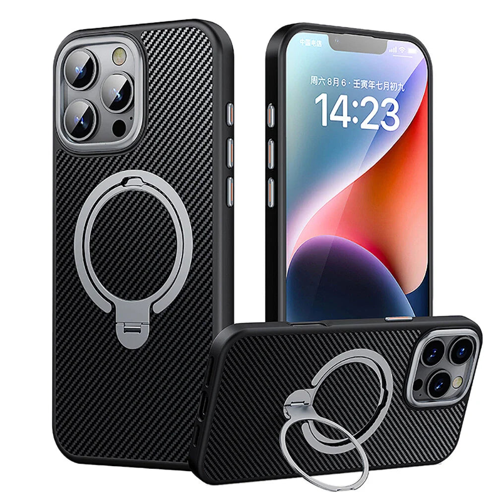 Matrix Carbon Shield Kickstand Case Mobile Case by CoverMeUp