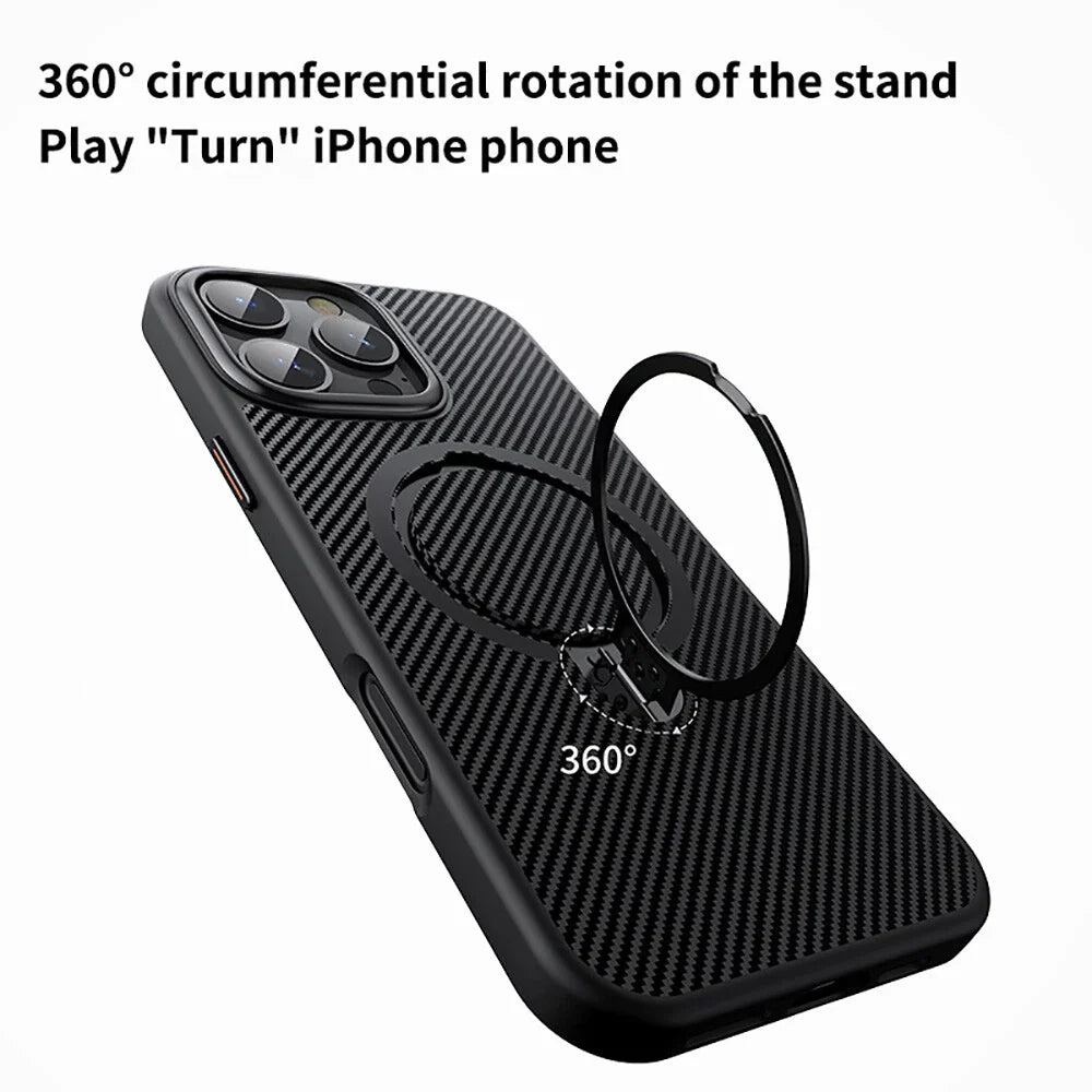 Matrix Carbon Shield Kickstand Case Mobile Case by CoverMeUp - Style 4