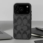 Protective Apple iPhone Back Cover - Luxury Branded Magsafe Compatible Case with Magsafe Wallet for iPhone 17 - Style 4