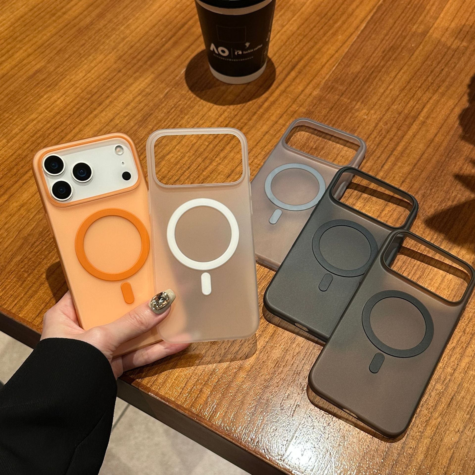 0.3MM Paper Back Case with MagSafe Mobile Case by CoverMeUp - Style 17