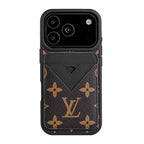 Protective Apple iPhone Back Cover - Luxury Branded Magsafe Compatible Case with Magsafe Wallet for iPhone 17