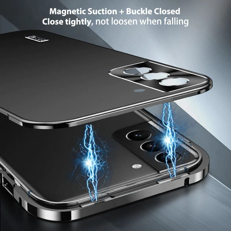 Galaxy S25 Series Luxury Magnetic Metal Frame Case Mobile Case by CoverMeUp - Style 12