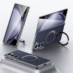 Galaxy Z Fold7 Infinity Luxe Leather Kickstand Case Mobile Case by CoverMeUp - Style 2