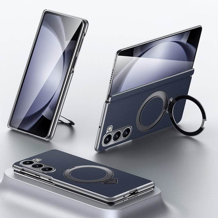 Galaxy Z Fold7 Infinity Luxe Leather Kickstand Case Mobile Case by CoverMeUp - Style 2