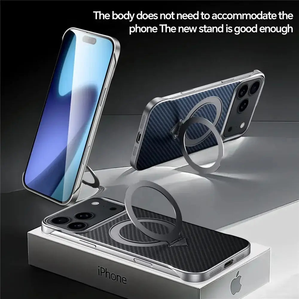 Vectura Carbon Core Magnetic Bracket Case Mobile Case by CoverMeUp - Style 9