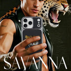 Savanna Predator Luxe Leather Case Mobile Case by CoverMeUp - Style 7