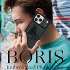 Boris Majestic Stallion Leather Case Mobile Case by CoverMeUp - Style 11