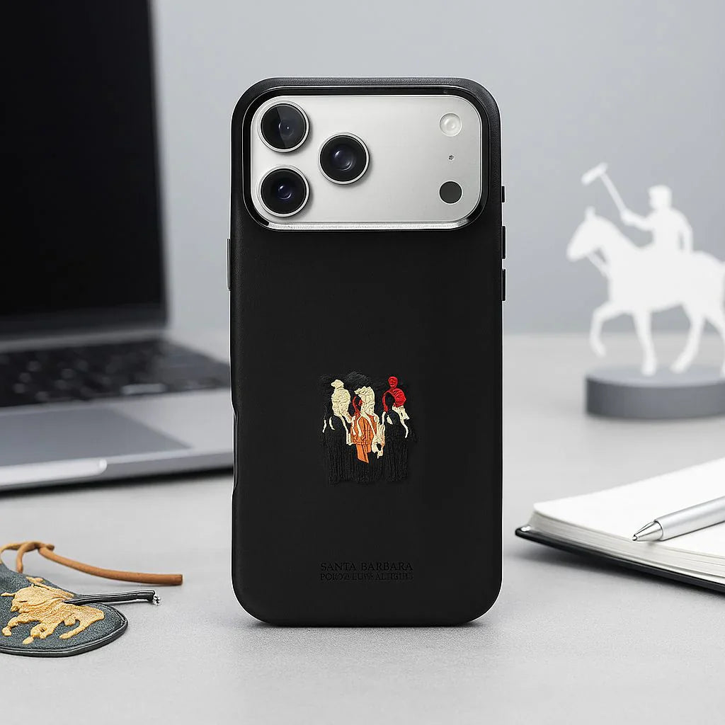 Protective Apple iPhone Back Cover - Santa Barbara Polo JUSTIN Series Case for iPhone 17 Pro (BLACK) - Style 2