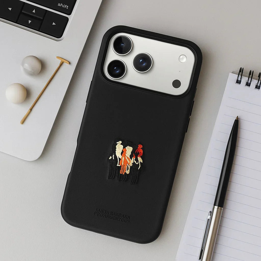 Protective Apple iPhone Back Cover - Santa Barbara Polo JUSTIN Series Case for iPhone 17 Pro (BLACK) - Style 3