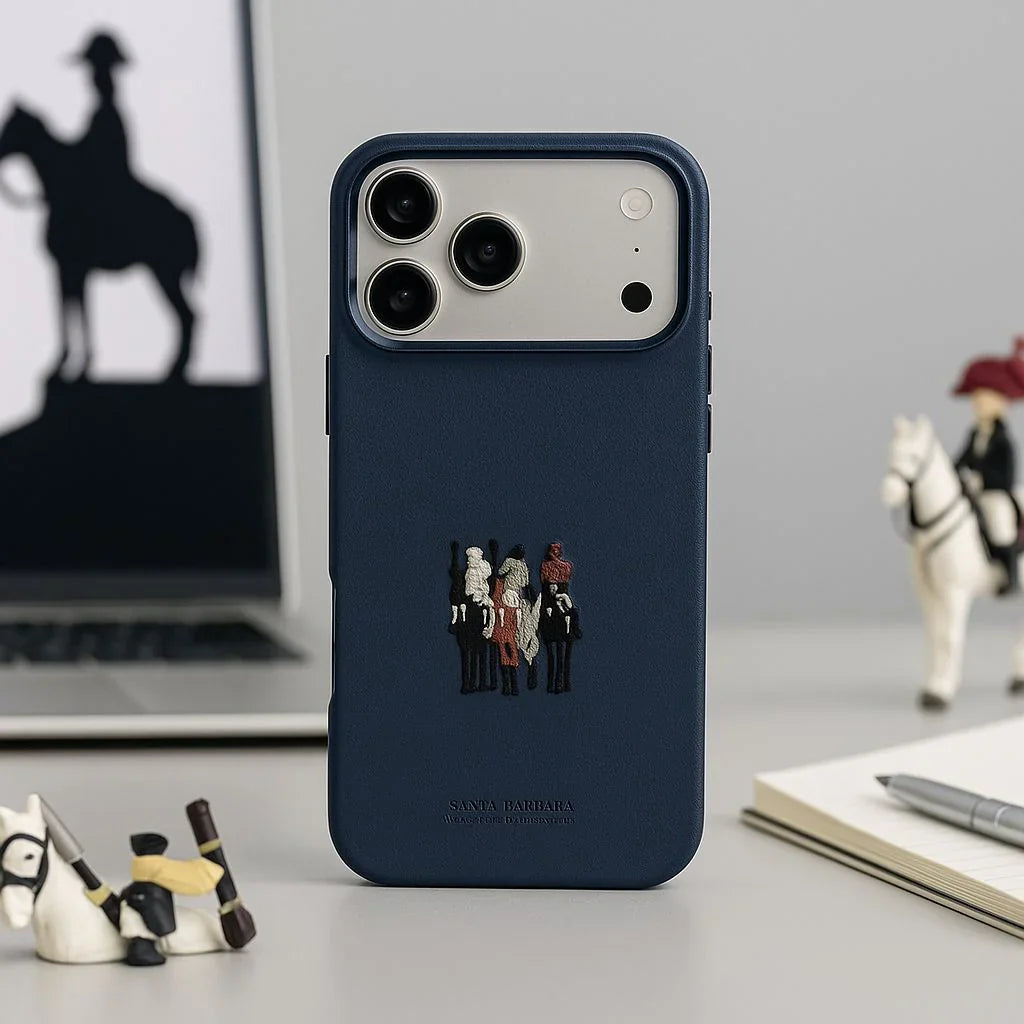 Protective Apple iPhone Back Cover - Santa Barbara Polo JUSTIN Series Case for iPhone 17 Pro Max (BLUE) - Style 3