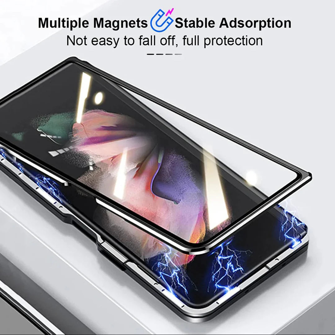 Galaxy Z Fold7 (Front+Back) Protection Magnetic Fit Case Mobile Case by CoverMeUp - Style 5