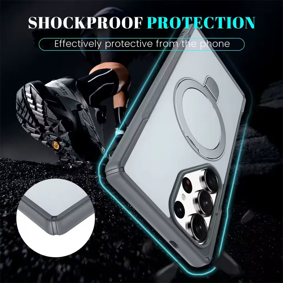 Magnetic Kickstand Matte Case Mobile Case by CoverMeUp - Style 8