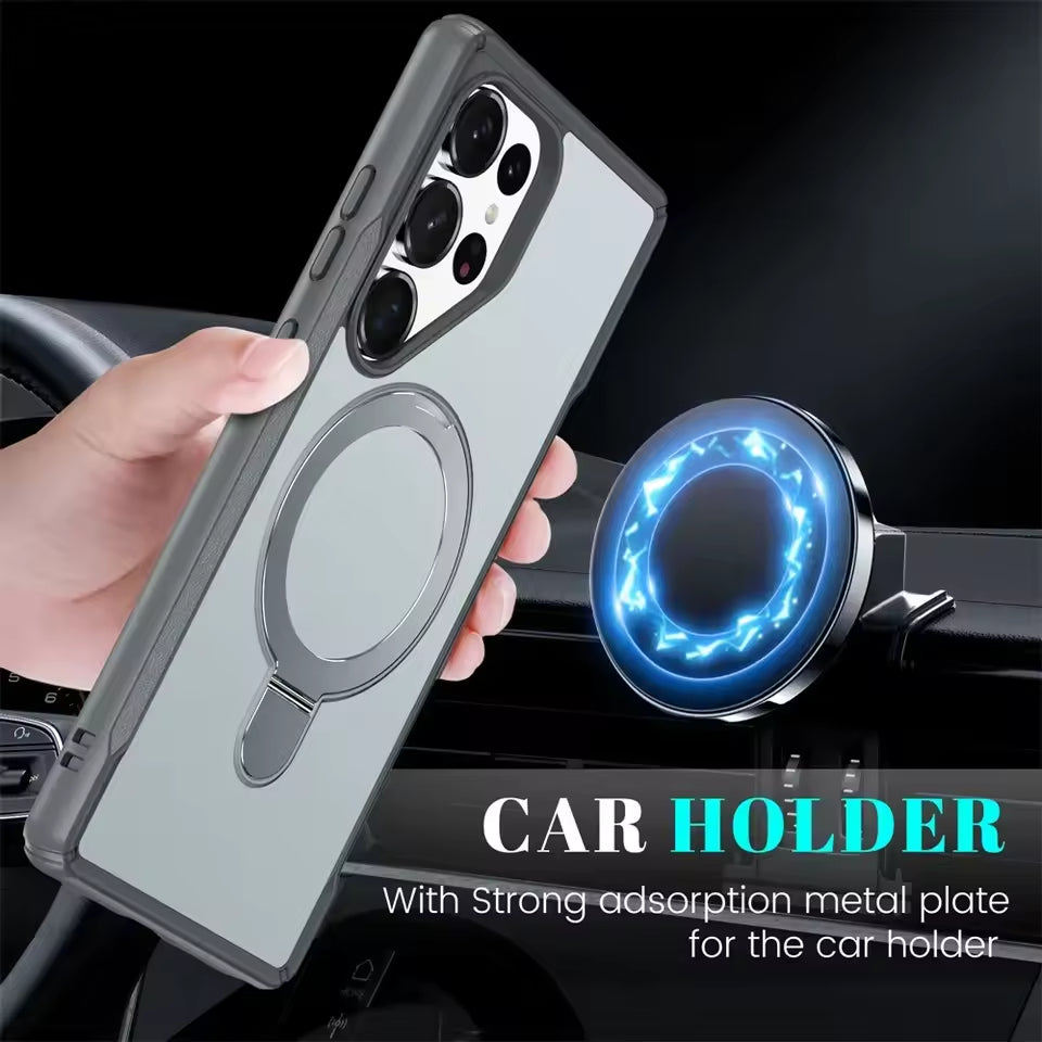 Magnetic Kickstand Matte Case Mobile Case by CoverMeUp - Style 9