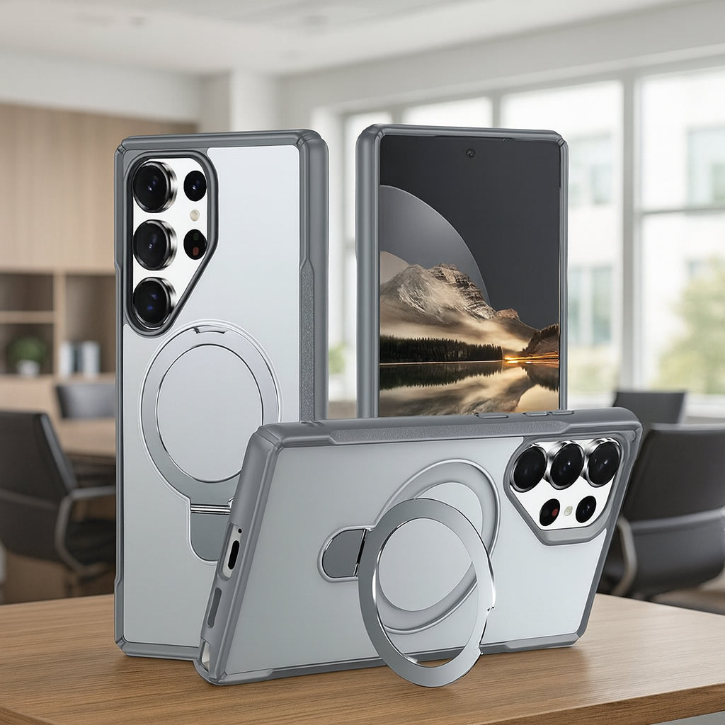 Magnetic Kickstand Matte Case Mobile Case by CoverMeUp - Style 2