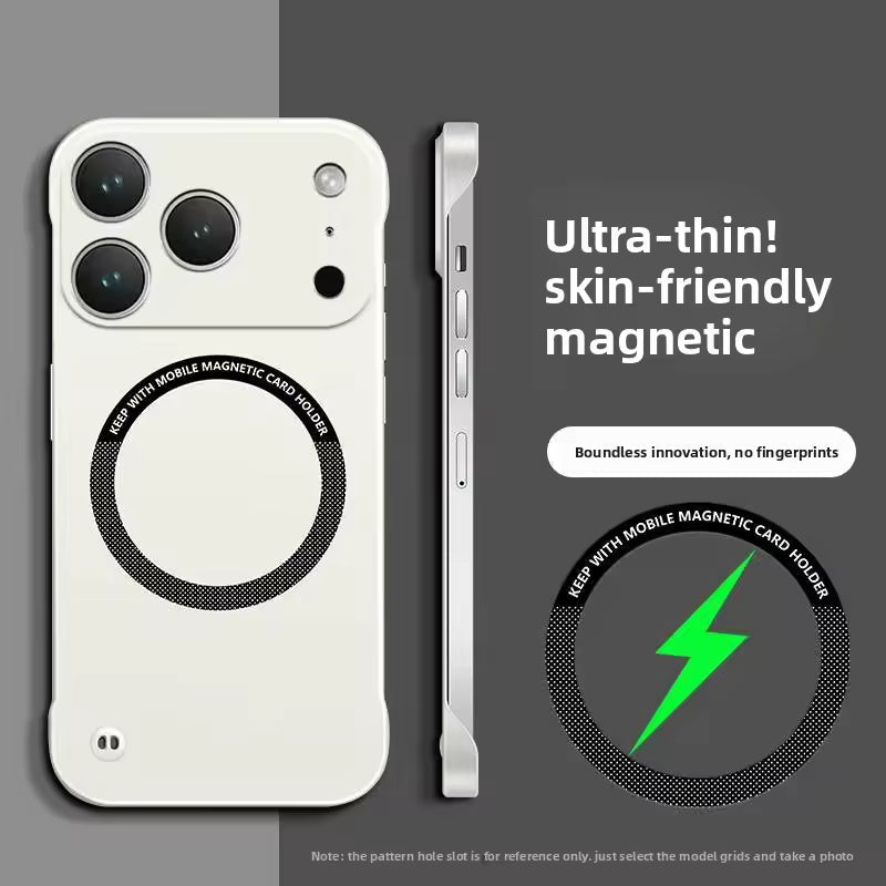 Protective Apple iPhone Back Cover - Magna Guard Borderless Magnetic Case - iPhone - Style 7
