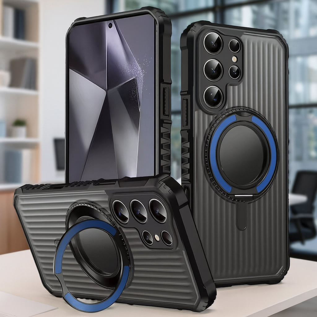 Bolt Clad Magnetic Kickstand Case - Samsung Mobile Case by CoverMeUp - Style 2