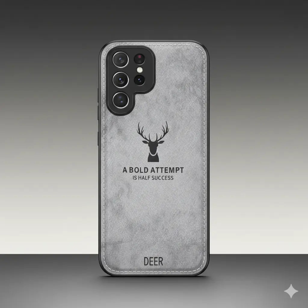 Deer Pattern Elegance Leather Case Mobile Case by CoverMeUp - Style 7
