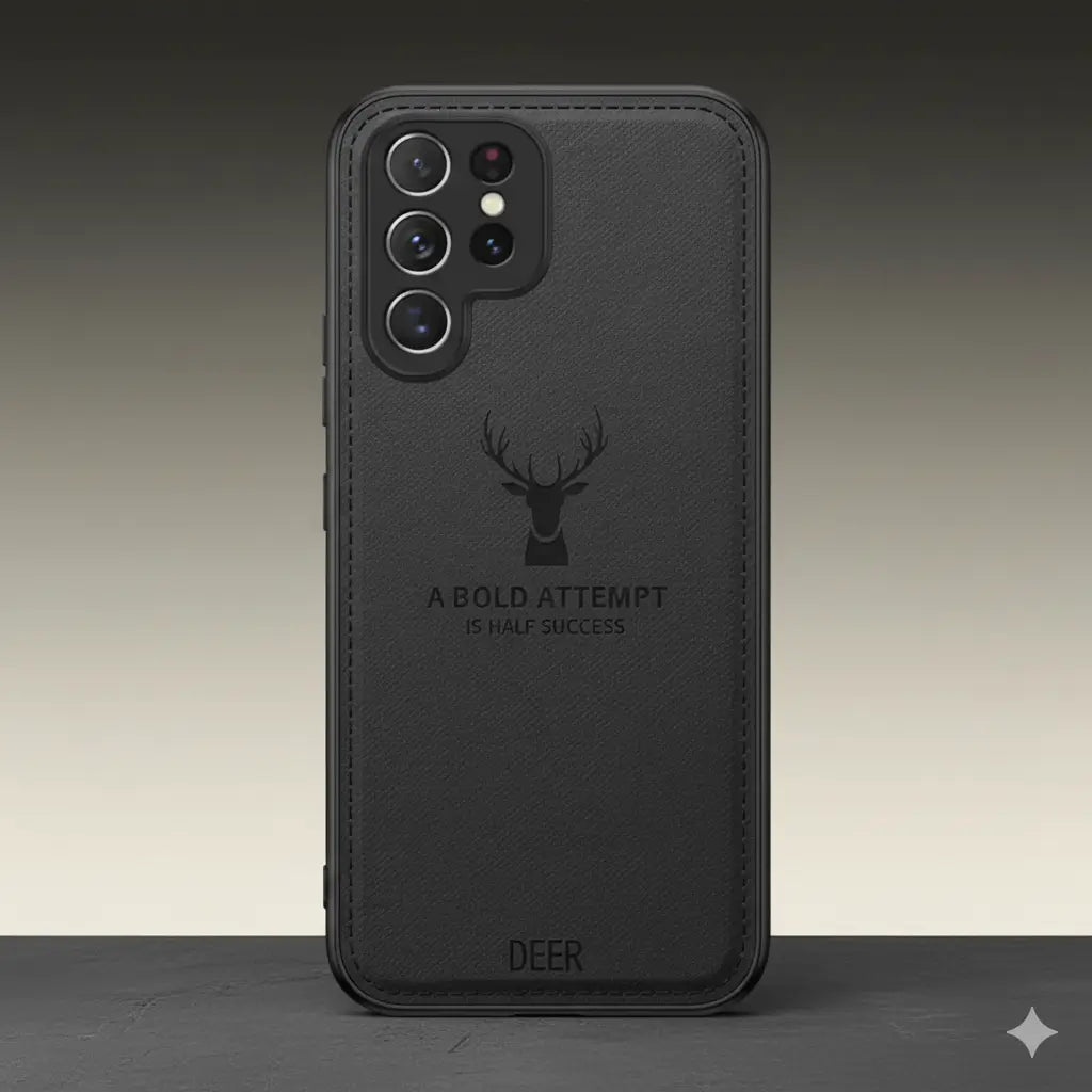 Deer Pattern Elegance Leather Case Mobile Case by CoverMeUp - Style 6