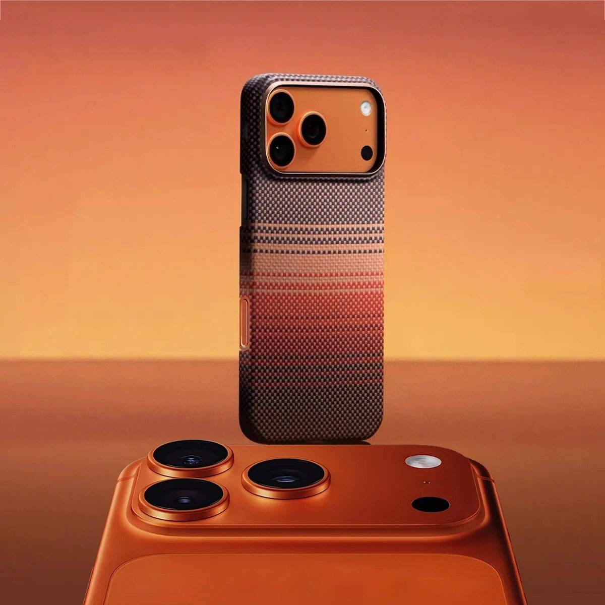 Desert Carbon Saffron Weave Case