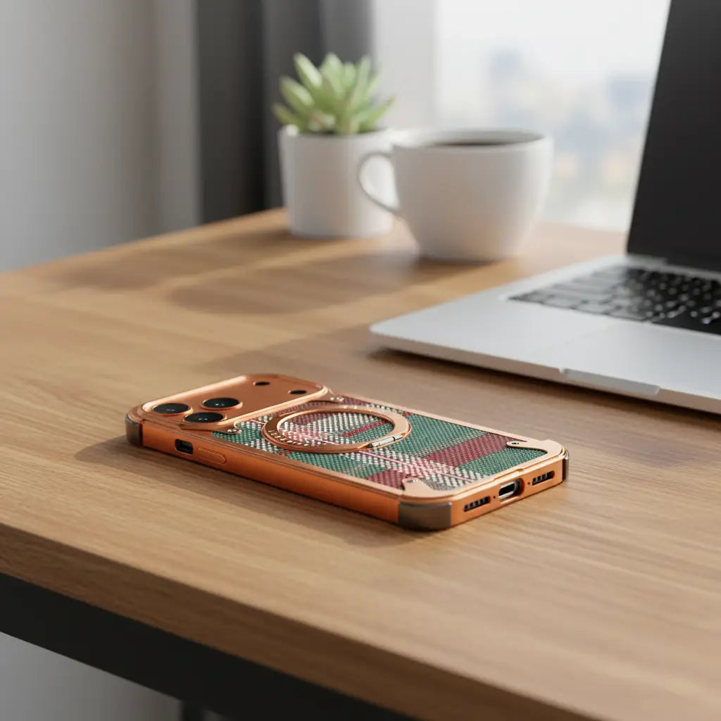 Titan Carbon Metal Bracket Case