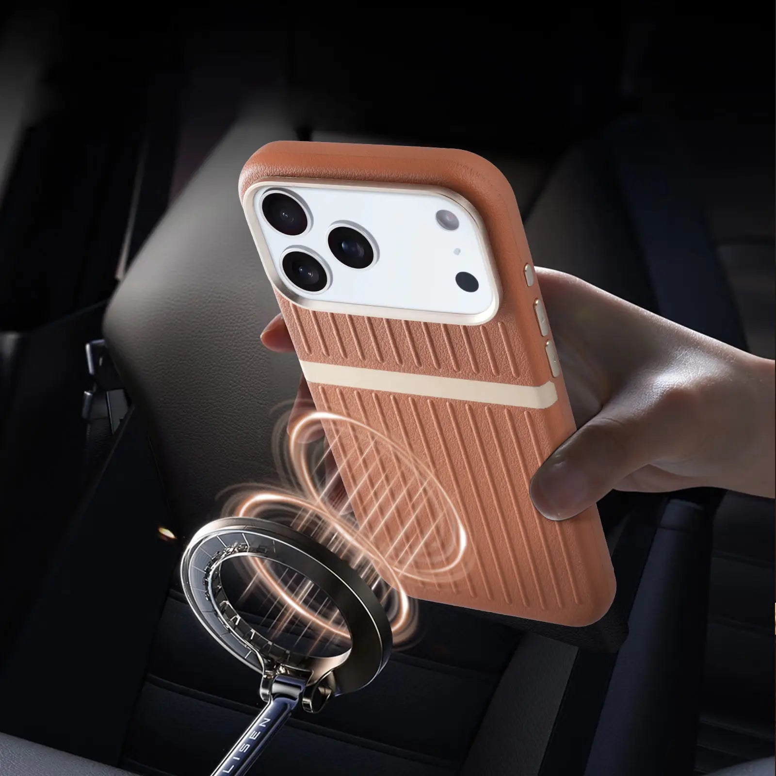 Ridge Band Stripe Hybrid Case Mobile Case by CoverMeUp - Style 10