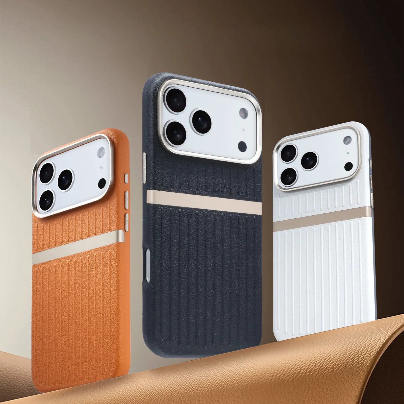 Ridge Band Stripe Hybrid Case Mobile Case by CoverMeUp - Style 5