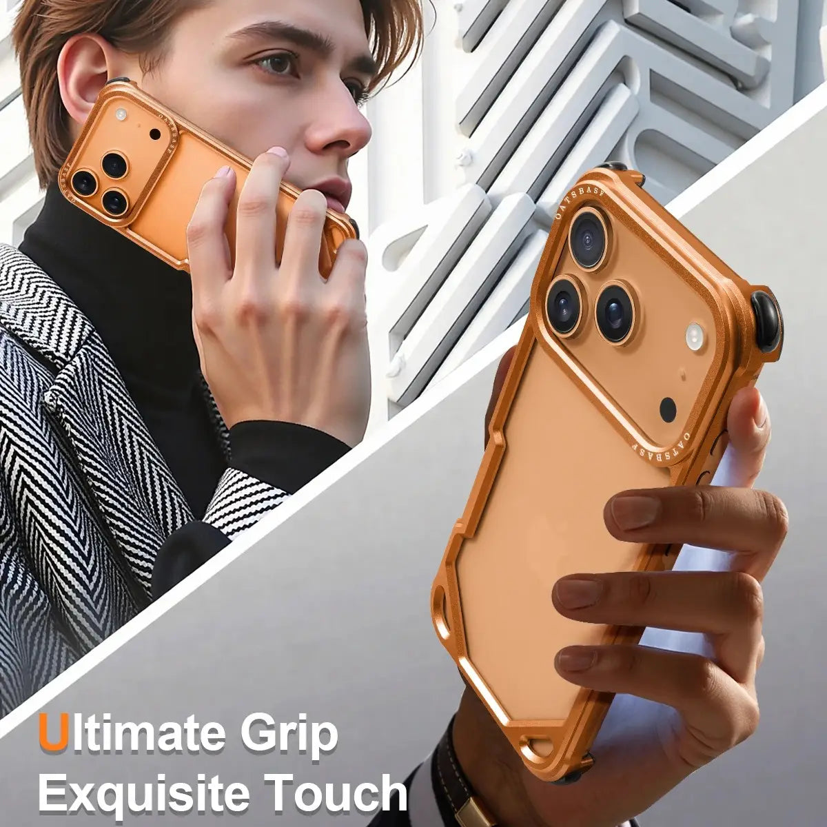 Metallic Frame Corner Guard Case Mobile Case by CoverMeUp - Style 8