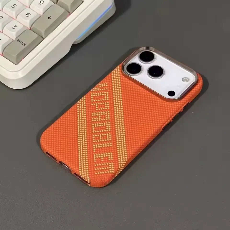 Linea Weave Stripe Carbon Case Mobile Case by CoverMeUp - Style 5