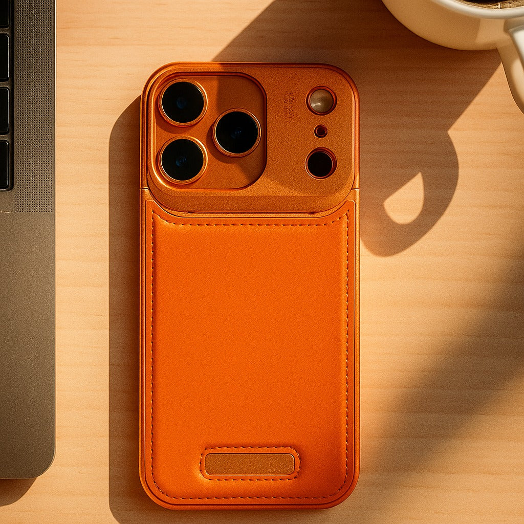 iPhone 17 Series Aero Flex Premium Metallic Leather Case