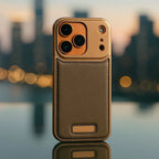 Protective Apple iPhone Back Cover - iPhone 17 Series Aero Flex Premium Metallic Leather Case - Style 3