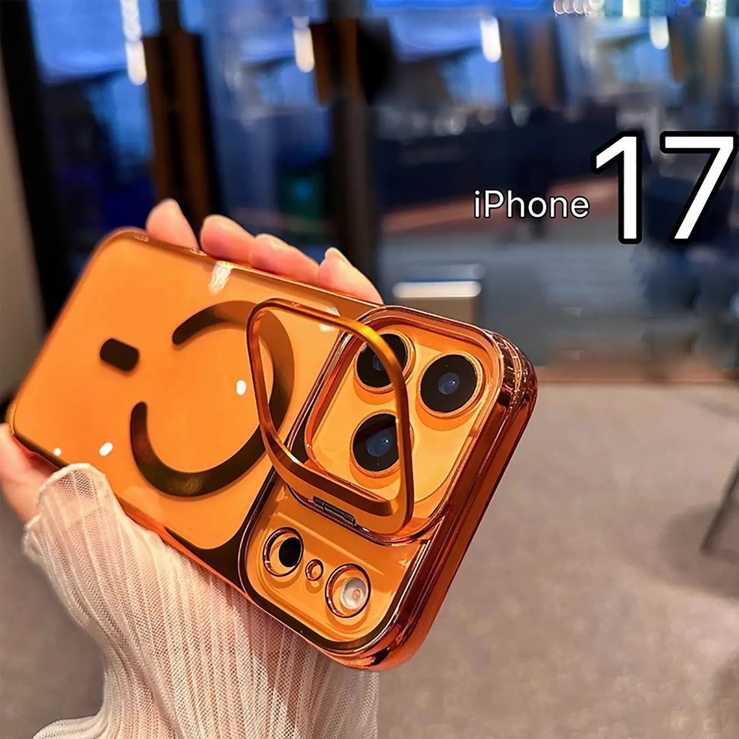 Glossy Amber Lens Bracket Case Mobile Case by CoverMeUp - Style 5